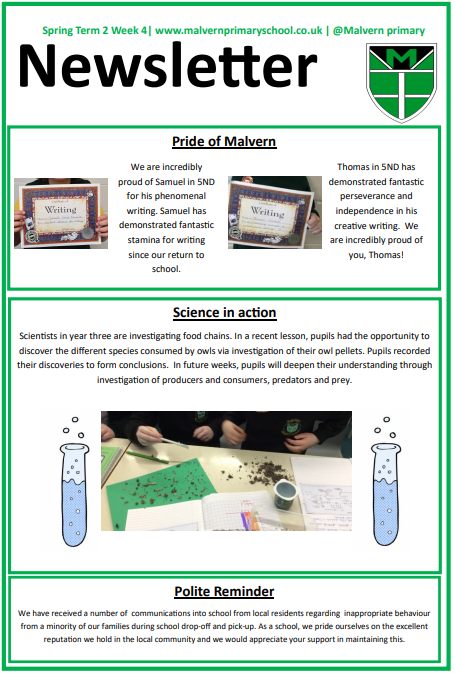 Newsletter 9 - 19th March 2021